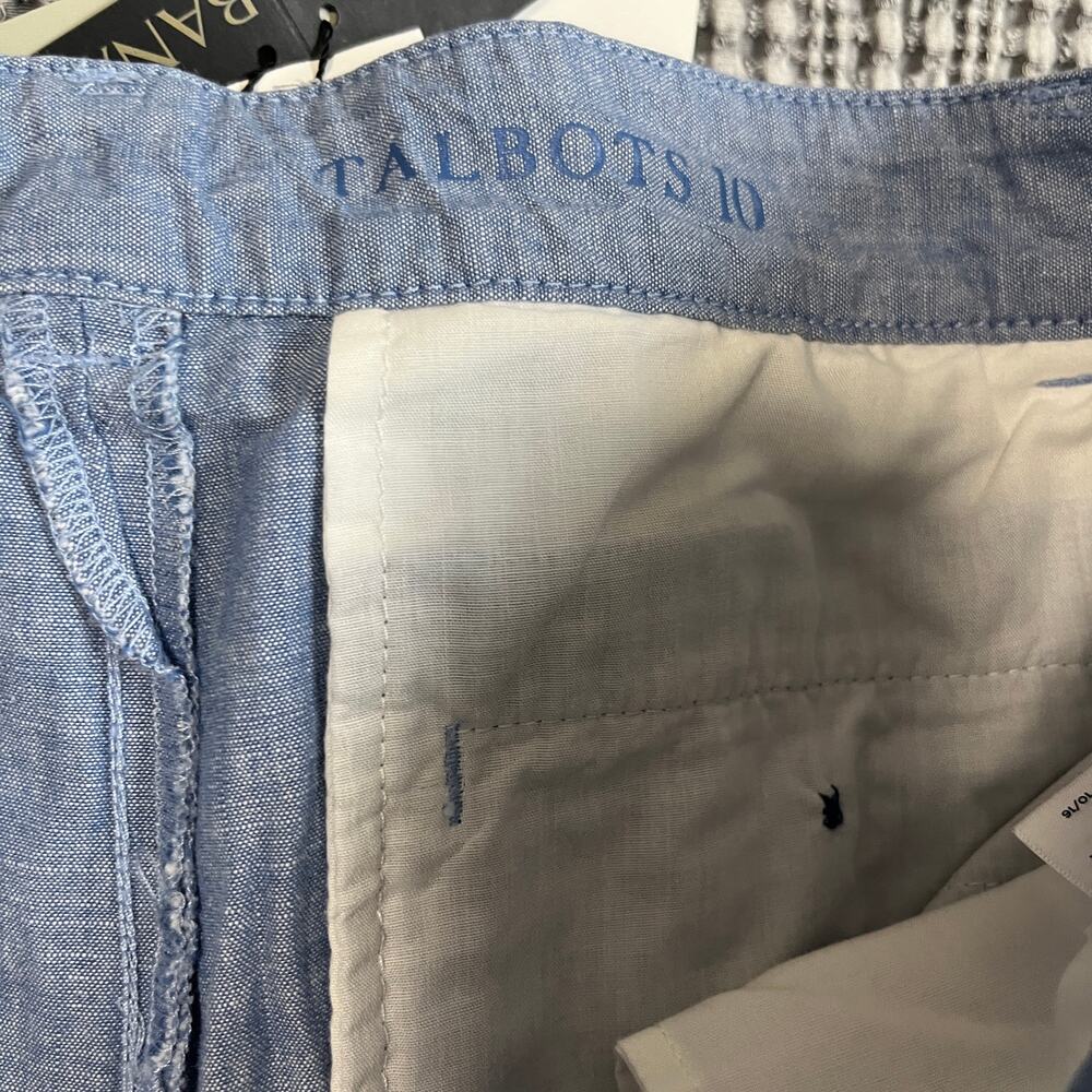 Talbots Blue The Weekend Chino Pants Size 10 - Picture 3 of 6
